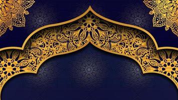 Eid Mubarak and Ramadan kareem islamic background with element vector