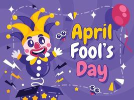 April Fools Day Background vector