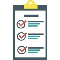 Check list clipboard icon. vector