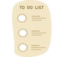 To do list paper. vector