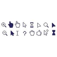 Cursors icons set vector design