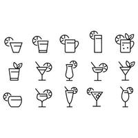 Cocktail Icons vector design