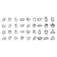 Gesture Icons vector design