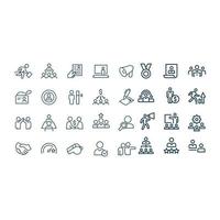 Human Resources Icons vector design