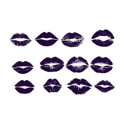 lips icons vector design