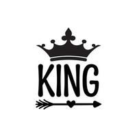 diseño de vector de concepto de rey