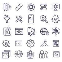 Web Development Icons vector design