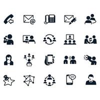 Contact Methods Icons vector design