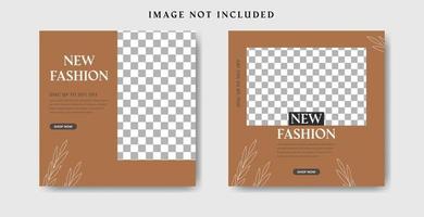 minimalist banner or  flayer Fashion  Sale Instagram Post vector