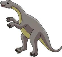 Lufengosaurus Dinosaur Cartoon Colored Clipart vector