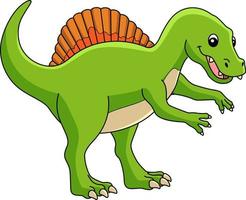 spinosaurus dinosaurio dibujos animados clipart coloreado vector