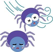 Crying Spider Vector Clipart windy