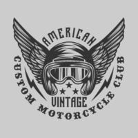 insignia vintage de motocicleta personalizada vintage vector