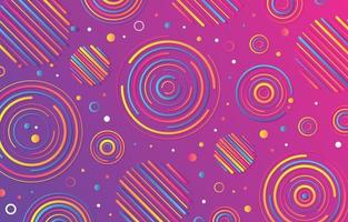 Abstract Colorful Circle Shape Background vector