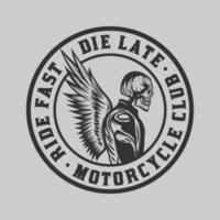 insignia vintage de motocicleta personalizada vintage