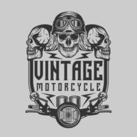 Vintage Custom Motorcycle Vintage Badge vector