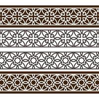 plantilla de diseño de borde de patrón ornamental. - vectores. vector