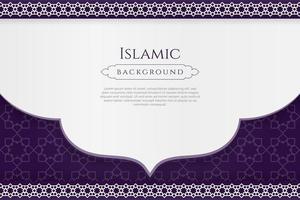 Islamic ornament border frame pattern background with copy space for text. - Vector. vector