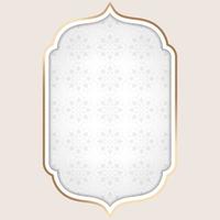 Arabic pattern in a shiny gold frame. -  Vector. vector