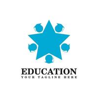 vector de diseño de logotipo abstracto de educación