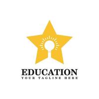 Abstract Logo Design For Education vector