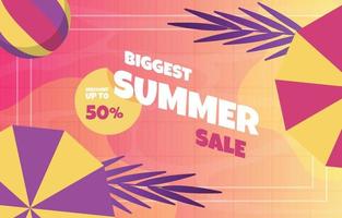 plantilla de póster de promoción de evento de vacaciones de venta de verano de piscina vector