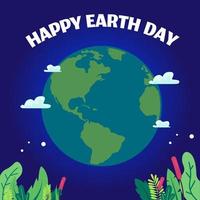 happy earth day vector
