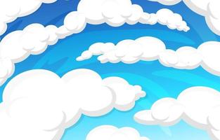 Blue Sky and White Clouds Background vector