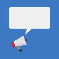 megaphone with bubble chat icon vector