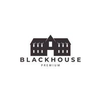 casas edificios arquitectos finca casas negras vector logo símbolo icono ilustración diseño