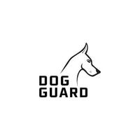 guard dog tracker logo vector icon symbol illustration design