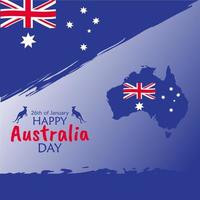 happy australian day background design vector template