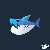 lindas plantillas de diseño de tiburones vector