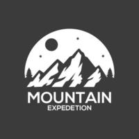 plantillas de logotipo de expedición de montaña vector