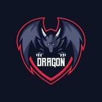 Dragon Esports Logo Templates vector