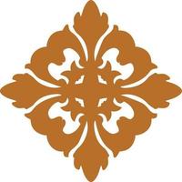 Goldned islamic design element fo mandala vector