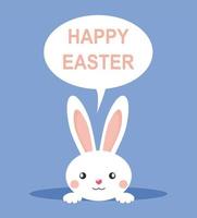 Easter Bunny speech vector