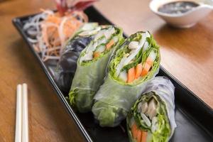 Spring rolls food photo