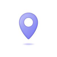 3d map geolocation marker,gps map location point icon realistic vector illustration isolated on white background.