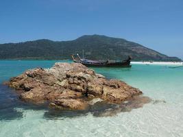 The rocks on beach photo