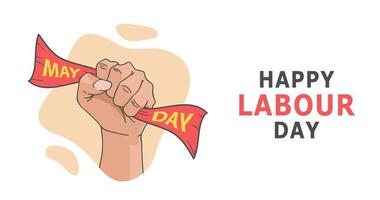 Happy Labour Day illustration background banner vector