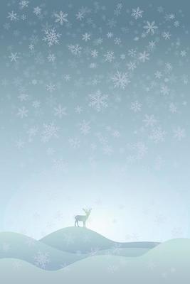 snowflakes winter background illustration