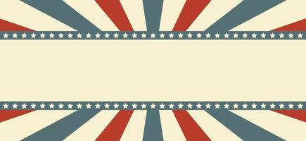 happy independence day 4th of July in retro style background vector