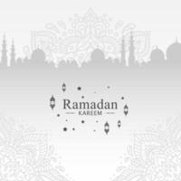 ilustración de fondo islámico ramadan kareem vector