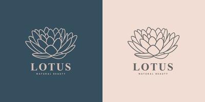 diseño de logotipo floral botánico de elegancia simple vector