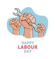 Happy Labour Day illustration background banner vector