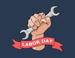 Happy Labour Day illustration background banner vector