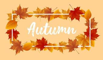 Autumn background design vector