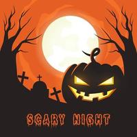 scary Halloween element illustration vector