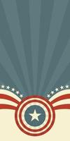 happy independence day 4th of July in retro style background vector